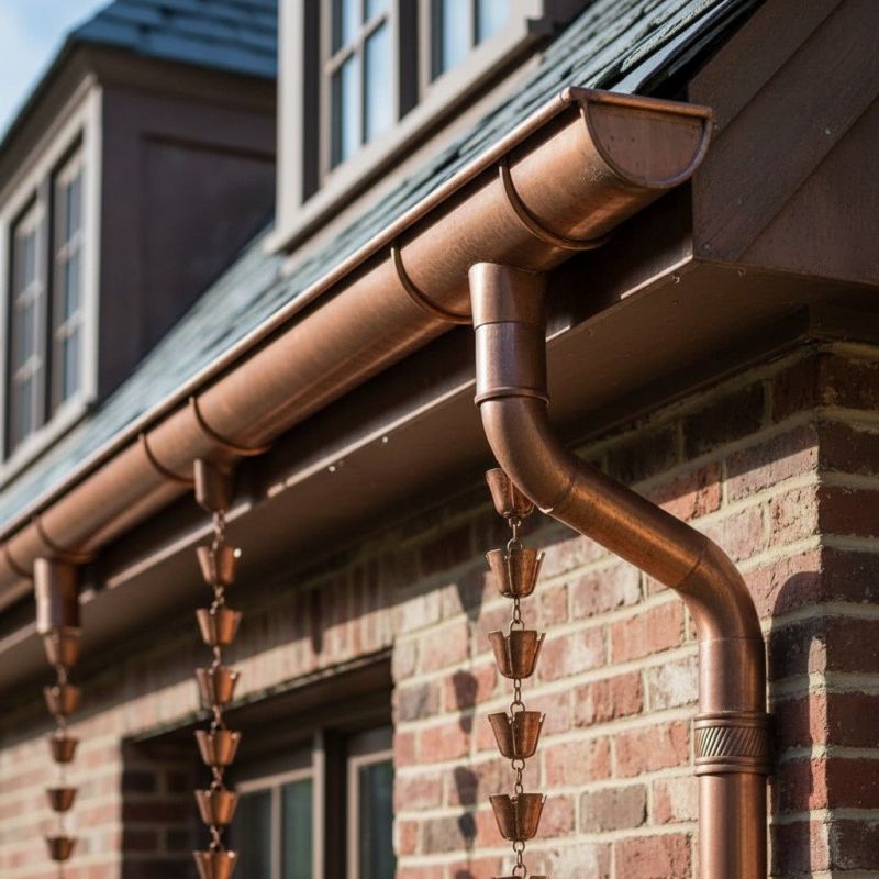 Copper Rain Gutter Service in Clarksville, TN